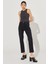 Carol Straight Fit Düz Kesim Yüksek Bel Siyah Esnek Jean Kot Pantolon 2