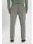 Slim Fit Dar Kesim Normal Bel Haki Esnek Jogger Pantolon 5