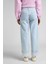 Jane Cuffed Straight Fit Yüksek Bel Jean Kot Pantolon 4