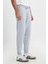 Slim Fit Dar Kesim Normal Bel Haki Sweatpant Eşofman Altı 3