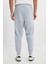 Slim Fit Dar Kesim Normal Bel Haki Sweatpant Eşofman Altı 4