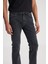 Slim Fit Dar Kesim Normal Bel Dar Paça Rider Siyah Jean Kot Pantolon 3