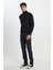 Slim Fit Dar Kesim Düşük Bel Extreme Motion Antrasit Esnek Jean Denim Pantolon 2