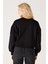 Relaxed Fit Geniş Kesim %100 Pamuk Siyah Sweatshirt 7