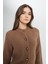 Regular Fit Normal Kesim Düğme Detaylı Camel Triko Kazak 6