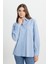 Loose Fit Rahat Kesim %100 Pamuk Bej Gömlek 2