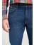 Regular Fit Normal Kesim Düşük Bel Dar Paça Mavi Texas Tapered Jean Kot Pantolon 3