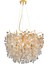 Masal 60'lık Yuvarlak Gold Kristal Taşlı Modern, Oturma Odası, Salon Avize 2