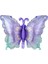 Benekli Mor Kelebek Folyo Balon 79X53 cm 1