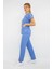 Scrubs - Cerrahi Üniforma - Doktor Hemşire Nöbet Hastane Takımı - Dokuz Eylül Mavisi 5