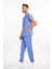Scrubs - Cerrahi Üniforma - Doktor Hemşire Nöbet Hastane Takımı - Dokuz Eylül Mavisi 1