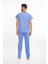 Scrubs - Cerrahi Üniforma - Doktor Hemşire Nöbet Hastane Takımı - Dokuz Eylül Mavisi 3