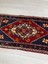 54X115 cm El Dokuma Lacivert ve Kırkımızı Renkli Çiçek Desenli Türk Kilim 5