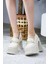Kadın Mila Ince Toka Krem Cilt Loafer Model 12 cm Platformlu Ayakkabı 1