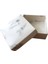 Komple Karton Kutu Mermer Desenli 8x8x3 Cm (50 Adet) Beyaz 1