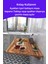 4 Köşesi Oval Zeytin Ahşap Desenli Sabit Raflı Duvara Monte Kırma Katlanır Yemek Mutfak Masası 2