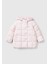 Kız Çocuk Açık Pembe Benetton Logolu Pufa Mont 1
