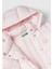 Kız Çocuk Açık Pembe Benetton Logolu Pufa Mont 3