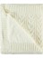 At Kuyruğu Desenli Triko Battaniye (Krem / 75X95) Çizgili Yün Solmaya Dayanıklı Tekli 1