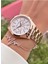 MRD12203 Rose Gold Renk Kadın Kol Saati Bileklik Hediyeli 2