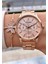 MRD12032 Rose Gold Renk Kadın Kol Saati Bileklik Hediyeli 4