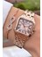 MRD11572 Rose Gold Renk Çelik Kordon Kadın Kol Saati Bileklik Hediyeli 1