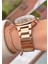 MRD11663 Rose Gold Renk Kadın Kol Saati Bileklik Hediyeli 4