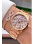MRD11808 Rose Gold Renk Kadın Kol Saati Bileklik Hediyeli 1