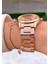 MRD11808 Rose Gold Renk Kadın Kol Saati Bileklik Hediyeli 2