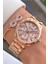 MRD11808 Rose Gold Renk Kadın Kol Saati Bileklik Hediyeli 3