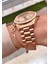 MRD12062 Rose Gold Renk Kadın Kol Saati Bileklik Hediyeli 2