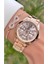 MRD12347 Rose Gold Renk Kadın Kol Saati Bileklik Hediyeli 1