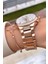 MRD12192 Rose Gold Renk Kadın Kol Saati Bileklik Hediyeli 2