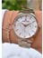 MRD12215 Rose Gold Renk Kadın Kol Saati Bileklik Hediyeli 1