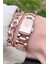 MRD12234 Rose Gold Renk Kadın Kol Saati Bileklik Hediyeli 3