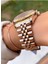 MRD12284 Rose Gold Renk Kadın Kol Saati Bileklik Hediyeli 2