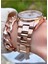 MRD12249 Rose Gold Renk Kadın Kol Saati Bileklik Hediyeli 3