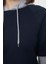 Tarz Bol Kapüşonlu Düşük Kol Uzun Geniş Kalıp Kol Detaylı Kalın Örme Sweatshirt 3