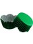 Cupcake Kalıbı Pet Kapsül Dalgalı Kek Kalıbı 65X38 mm (100 Adet) Yeşil 1