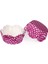 Kek Kalıbı Pet Kapsül 65 x 38 mm Kağıt Cupcake Kağıdı x 100 Adet - Puantiyeli Mor 1