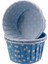 Cupcake Kalıbı Minik Boy 38*30 mm (100 Adet) Puantiyeli Mavi 1