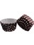 Cupcake Kalıbı Pet Kapsül Kek Kalıbı 48X34 mm (100 Adet) Puantiyeli Kahverengi 1