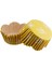 Cupcake Kalıbı Pet Kapsül Dalgalı Fiyonklu Sarı Kek Kalıbı 65 x 38 mm x 100 Adet 1