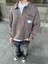 Yıkamalı Polo Yarım Fermuarlı Yaka Oversize Sweatshirt Kahverengi 1