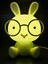 Tavşan 3 Kademe LED Işıklı Çocuk Masa Gece Lambası-3d Galaxy Kuromi Hello Kitty Sevgili Oyuncak 5
