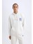 Fit NBA Brooklyn Nets Comfort Fit Rahat Kalıp Kapüşonlu Kalın Sırt Baskılı Sweatshirt D3222AX24WN 4