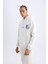 Fit NBA Brooklyn Nets Comfort Fit Rahat Kalıp Kapüşonlu Kalın Sırt Baskılı Sweatshirt D3222AX24WN 5