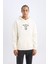 Fit NBA Brooklyn Nets Comfort Fit Rahat Kalıp Kapüşonlu Kalın Sırt Baskılı Sweatshirt D3223AX24WN 3