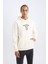 Fit NBA Brooklyn Nets Comfort Fit Rahat Kalıp Kapüşonlu Kalın Sırt Baskılı Sweatshirt D3223AX24WN 5