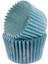 Kek Kalıbı Pet Kapsül 52 x 45 mm Kağıt Cupcake Kağıdı x 100 Adet - Fiyonklu Mavi 1
